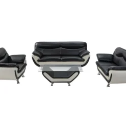 Table INDICE En Simili - Bicolore Noir Et Ivoire 17 Table INDICE En Simili - Bicolore Noir Et Ivoire -Pas Cher Mobiliora Magasin table basse 390403