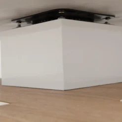 Table Basse - Plateau Pivotant - MDF Laqué Blanc Et Chêne - FAUSTO II -Pas Cher Mobiliora Magasin table basse 398223