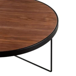 Tables Basses Gigognes MAMIA - MDF Et Acier - Noyer 19 Tables Basses Gigognes MAMIA - MDF Et Acier - Noyer -Pas Cher Mobiliora Magasin table basse 399299