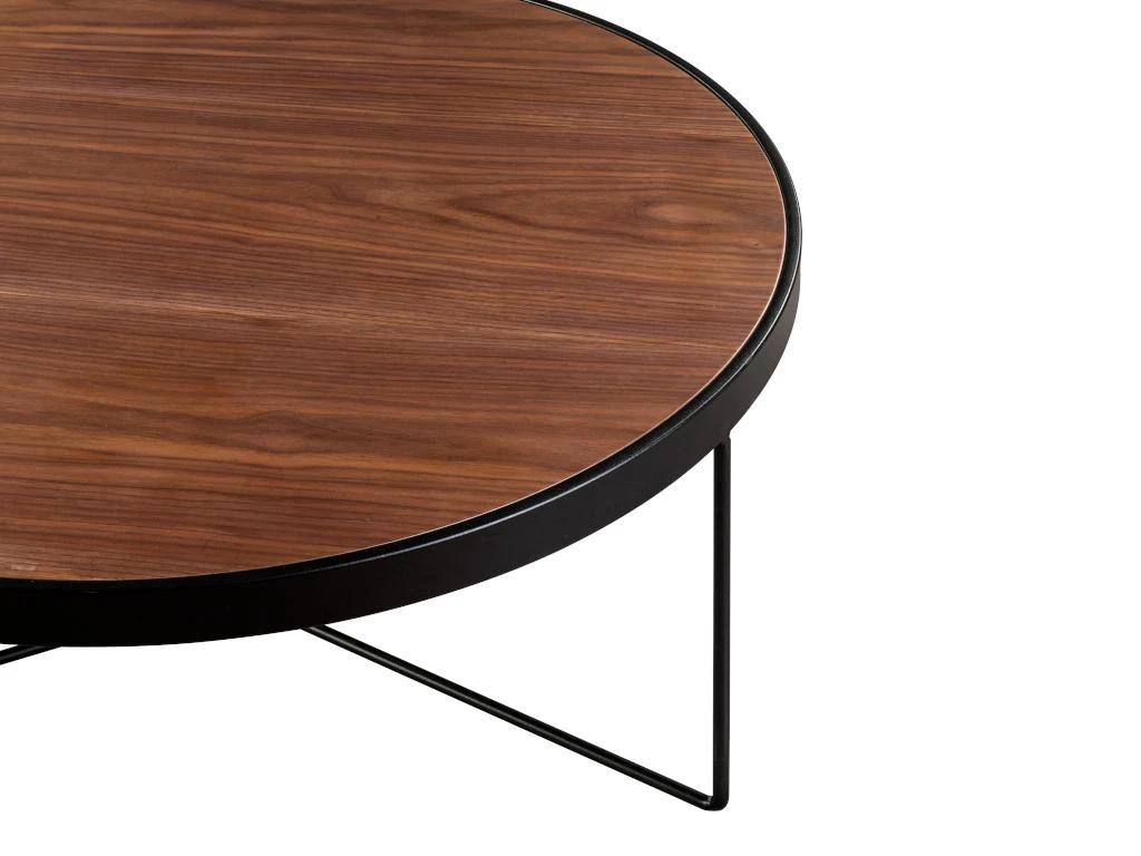 Tables Basses Gigognes MAMIA - MDF Et Acier - Noyer 11 Tables Basses Gigognes MAMIA - MDF Et Acier - Noyer – Image 9