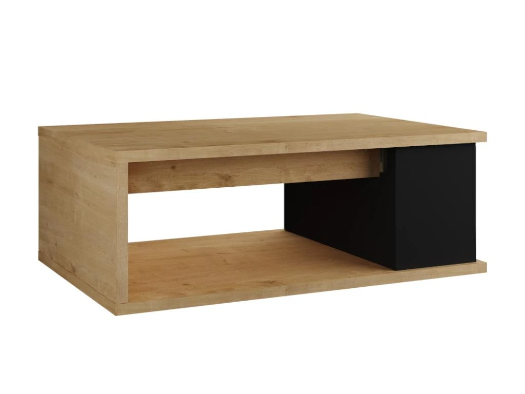 Table Basse ALDANA - Plateau Relevable - Bois Et MDF - Chêne Et Anthracite 6 Table Basse ALDANA - Plateau Relevable - Bois Et MDF - Chêne Et Anthracite – Image 4