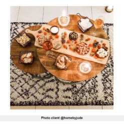 Tables Basses Gigognes QUETZAL - Bois De Manguier & Métal -Pas Cher Mobiliora Magasin table basse 408287