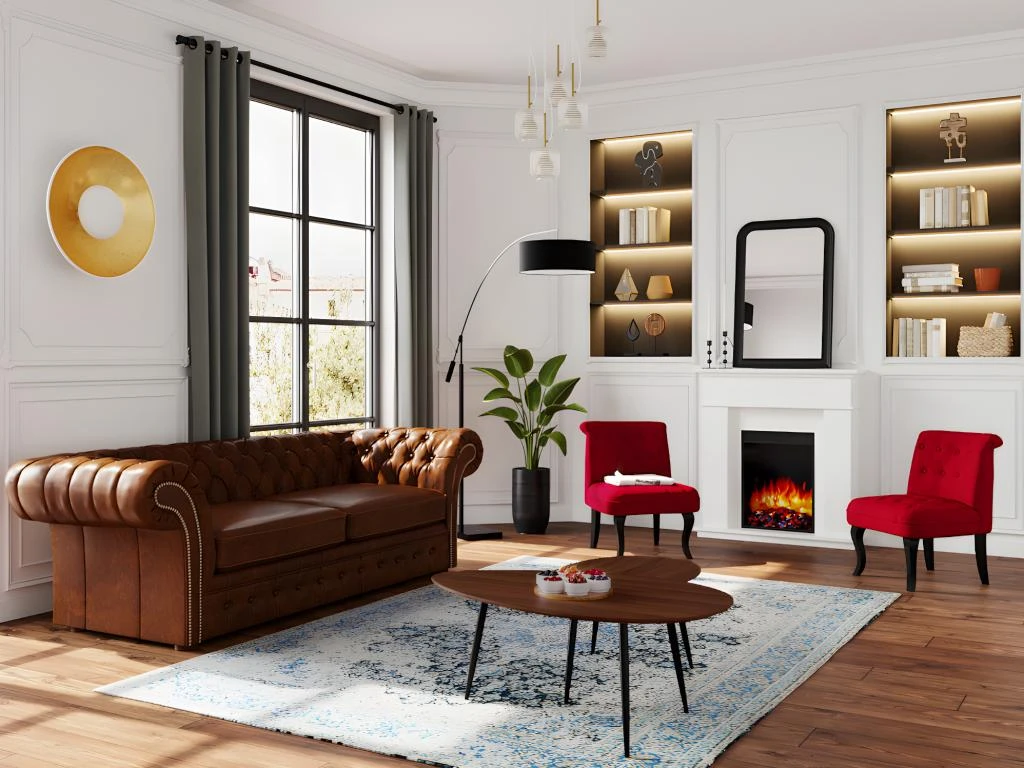 Tables Basses Gigognes MILENA - MDF & Métal - Coloris Noyer 3 Tables Basses Gigognes MILENA - MDF & Métal - Coloris Noyer