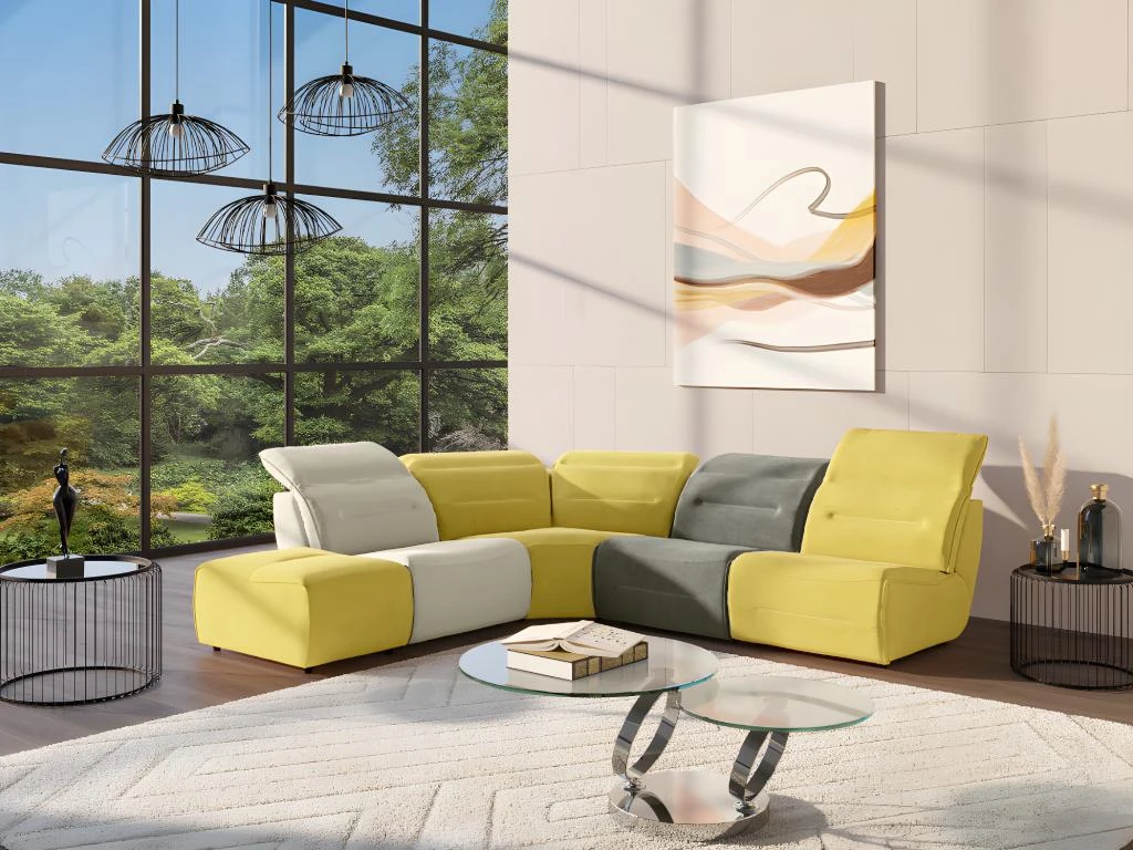 Table Basse Avec Plateaux Pivotants - Verre Trempé Et Métal - JOLINE 10 Table Basse Avec Plateaux Pivotants - Verre Trempé Et Métal - JOLINE – Image 8