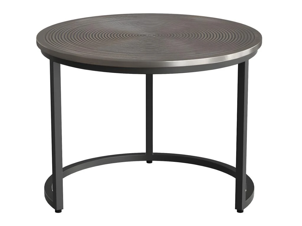 Tables Basses Gigognes CANDEUR - Motifs Sculptés - Acier - Coloris : Doré, Argent, Cuivre 8 Tables Basses Gigognes CANDEUR - Motifs Sculptés - Acier - Coloris : Doré, Argent, Cuivre – Image 6