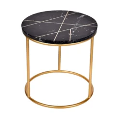 Tables Basses Gigognes ORNEA - Marbre Et Métal - Noir Et Doré 18 Tables Basses Gigognes ORNEA - Marbre Et Métal - Noir Et Doré -Pas Cher Mobiliora Magasin table basse 420859