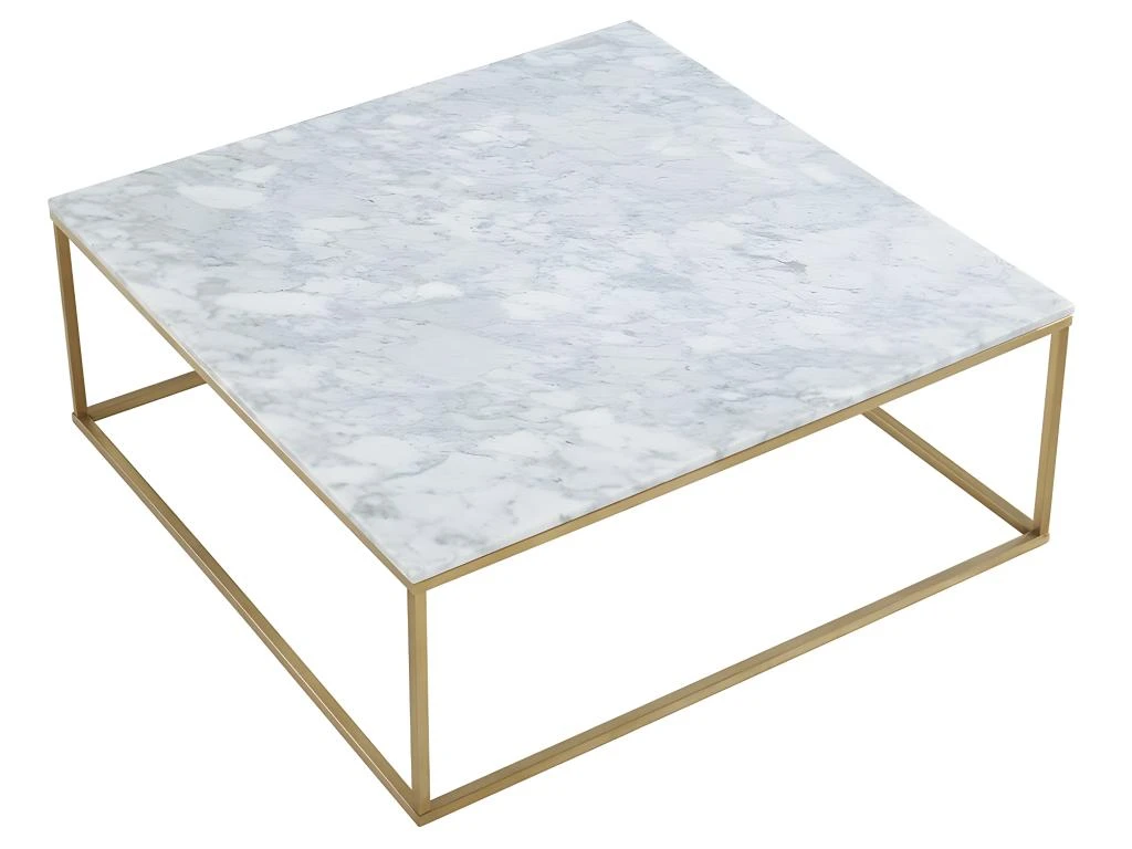 Table Basse Design ARETHA De Pascal MORABITO - Marbre Et Métal - Blanc Et Doré 6 Table Basse Design ARETHA De Pascal MORABITO - Marbre Et Métal - Blanc Et Doré – Image 4