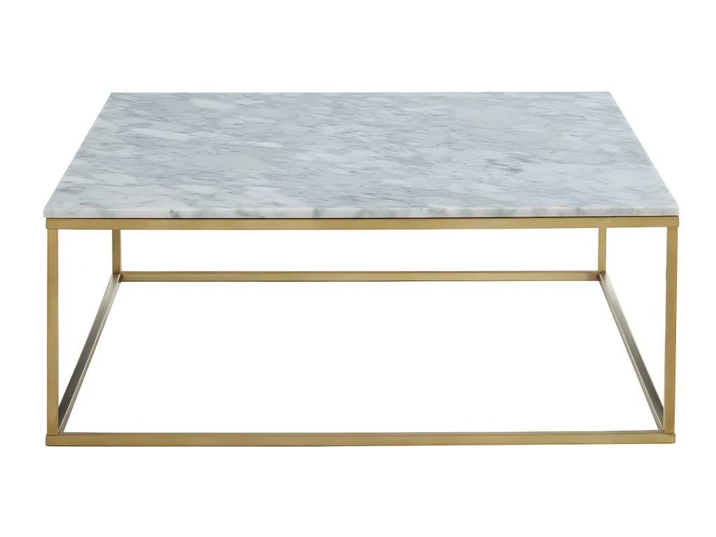 Table Basse Design ARETHA De Pascal MORABITO - Marbre Et Métal - Blanc Et Doré 7 Table Basse Design ARETHA De Pascal MORABITO - Marbre Et Métal - Blanc Et Doré – Image 5