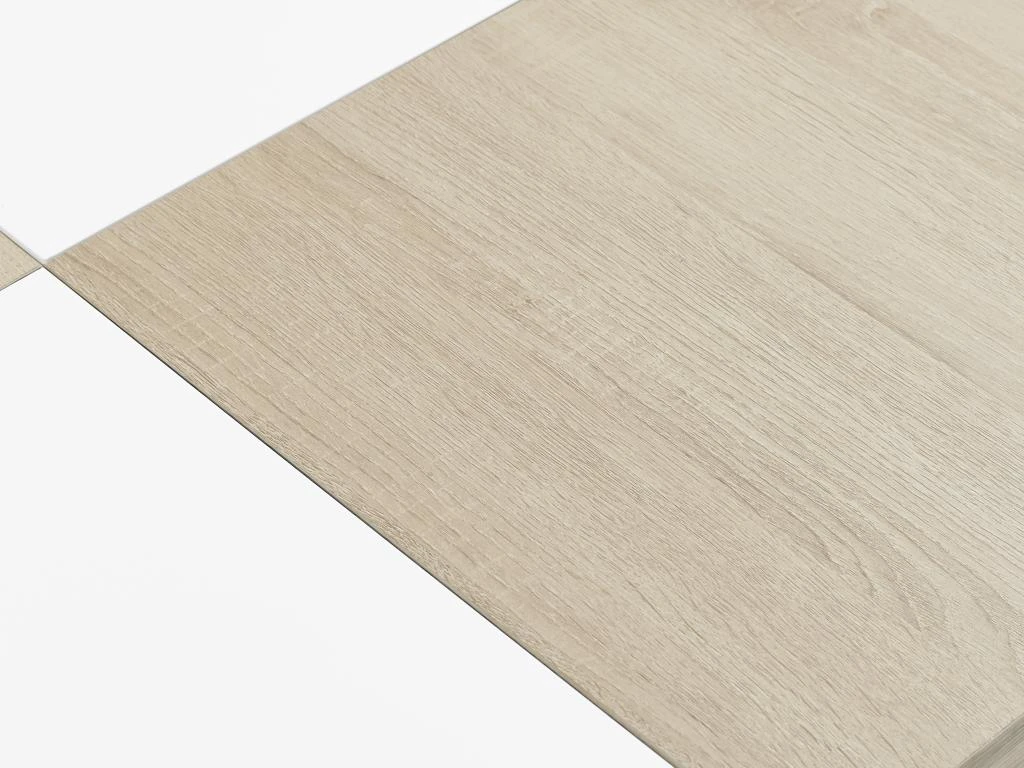 Table Basse Avec 4 Tiroirs En MDF - Naturel Et Blanc Laqué - MAYLON 11 Table Basse Avec 4 Tiroirs En MDF - Naturel Et Blanc Laqué - MAYLON – Image 9