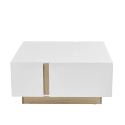 Table Basse 2 Portes Et 2 Tiroirs Avec LEDs - MDF - Naturel Et Blanc Laqué - QUINCY 14 Table Basse 2 Portes Et 2 Tiroirs Avec LEDs - MDF - Naturel Et Blanc Laqué - QUINCY -Pas Cher Mobiliora Magasin table basse 4444453