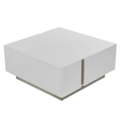 Table Basse 2 Portes Et 2 Tiroirs Avec LEDs - MDF - Naturel Et Blanc Laqué - QUINCY 13 Table Basse 2 Portes Et 2 Tiroirs Avec LEDs - MDF - Naturel Et Blanc Laqué - QUINCY -Pas Cher Mobiliora Magasin table basse 4444467