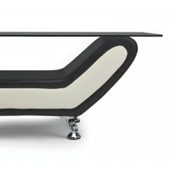 Table INDICE En Simili - Bicolore Noir Et Ivoire 13 Table INDICE En Simili - Bicolore Noir Et Ivoire -Pas Cher Mobiliora Magasin table basse 474569