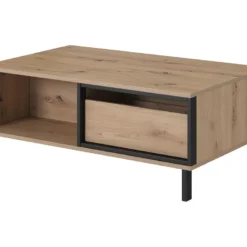 Table Basse BAYORI - 2 Tiroirs Et 1 Niche - Chêne Et Anthracite 12 Table Basse BAYORI - 2 Tiroirs Et 1 Niche - Chêne Et Anthracite -Pas Cher Mobiliora Magasin table basse 483717