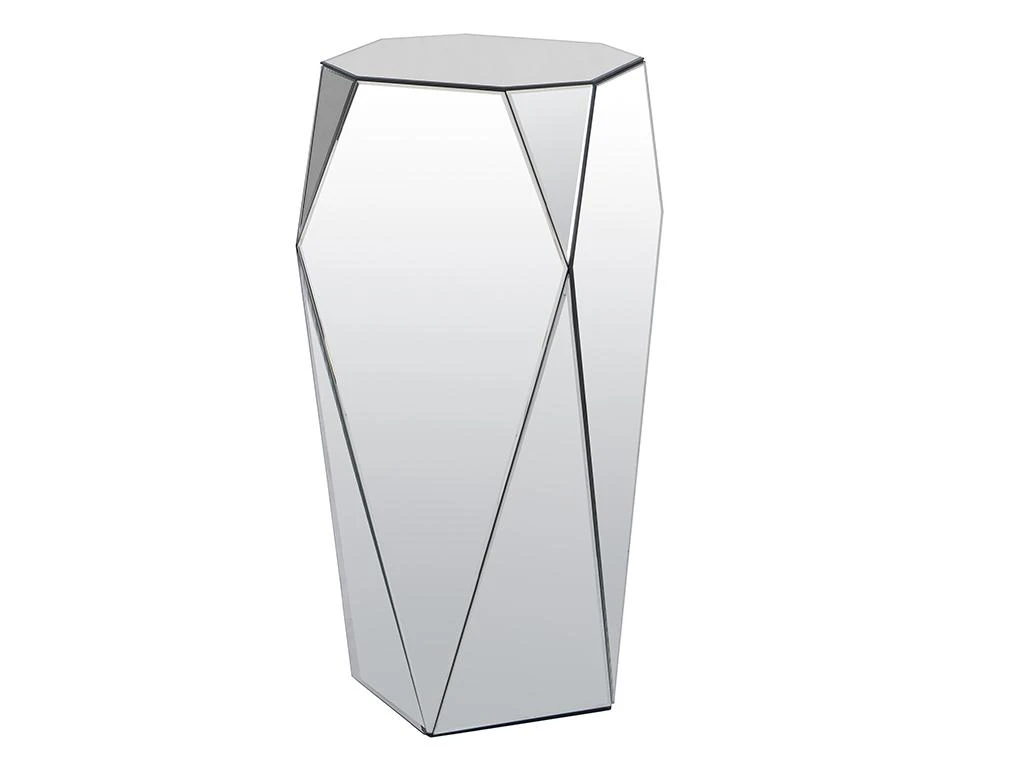 Table D'appoint En MDF Et Miroir - Coloris : Argent - SIGRID De Pascal MORABITO 6 Table D'appoint En MDF Et Miroir - Coloris : Argent - SIGRID De Pascal MORABITO – Image 4