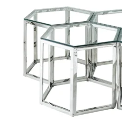 Table Basse - Verre Trempé Et Acier - Chrome - GALADRIEL De Pascal MORABITO 17 Table Basse - Verre Trempé Et Acier - Chrome - GALADRIEL De Pascal MORABITO -Pas Cher Mobiliora Magasin table basse 667581