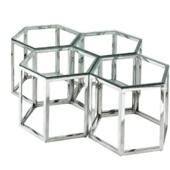 Table Basse - Verre Trempé Et Acier - Chrome - GALADRIEL De Pascal MORABITO 16 Table Basse - Verre Trempé Et Acier - Chrome - GALADRIEL De Pascal MORABITO -Pas Cher Mobiliora Magasin table basse 667583