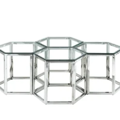 Table Basse - Verre Trempé Et Acier - Chrome - GALADRIEL De Pascal MORABITO 14 Table Basse - Verre Trempé Et Acier - Chrome - GALADRIEL De Pascal MORABITO -Pas Cher Mobiliora Magasin table basse 667589