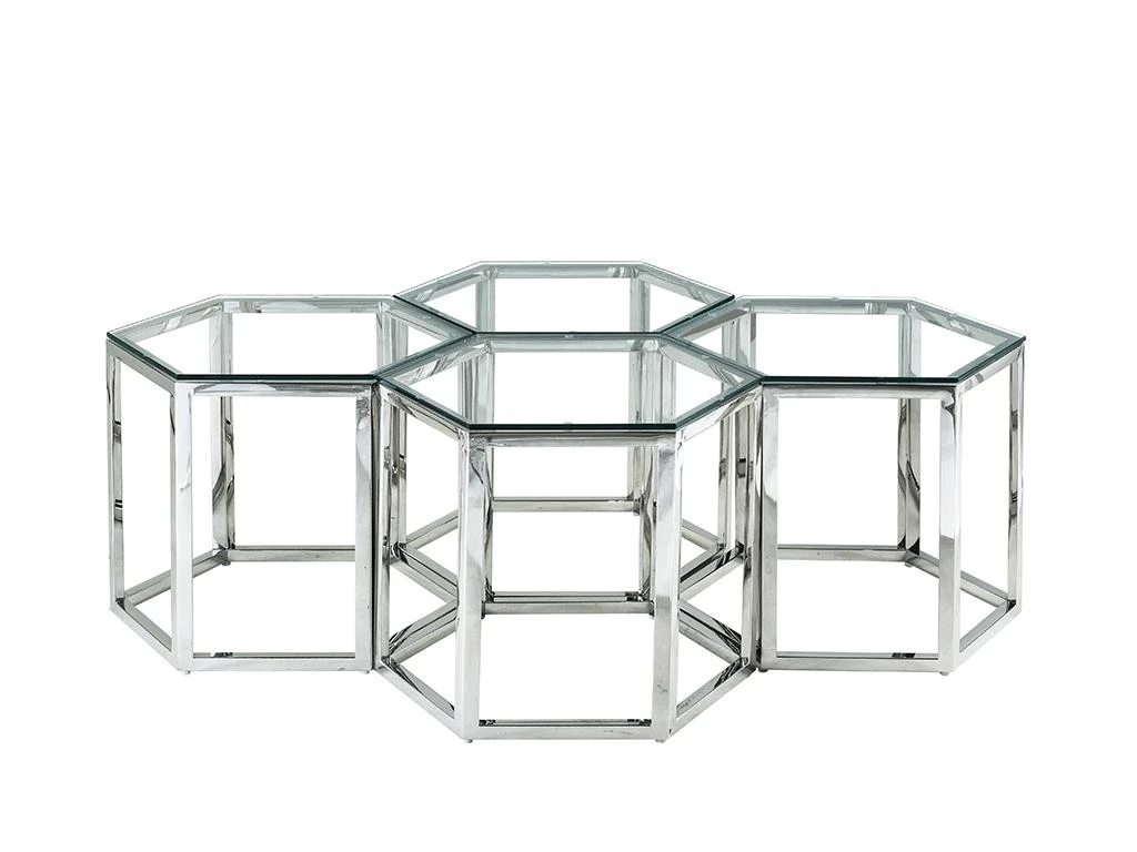 Table Basse - Verre Trempé Et Acier - Chrome - GALADRIEL De Pascal MORABITO 6 Table Basse - Verre Trempé Et Acier - Chrome - GALADRIEL De Pascal MORABITO – Image 4