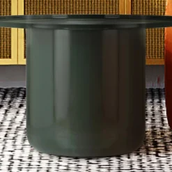 Table Basse En Métal - Vert Foncé - CAZOLANE -Pas Cher Mobiliora Magasin table basse 715393