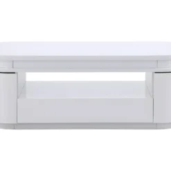 Table Basse 4 Portes Et 1 Tiroir Avec LEDs - MDF - Blanc Laqué - VANDANA 18 Table Basse 4 Portes Et 1 Tiroir Avec LEDs - MDF - Blanc Laqué - VANDANA -Pas Cher Mobiliora Magasin table basse 722037