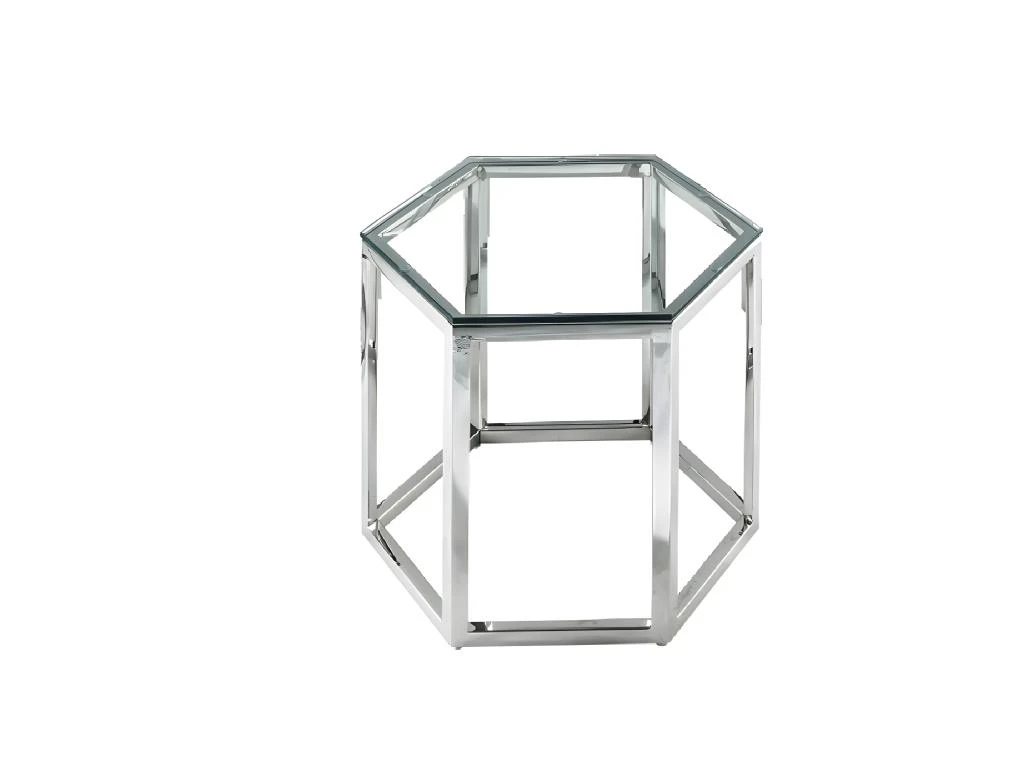 Table Basse - Verre Trempé Et Acier - Chrome - GALADRIEL De Pascal MORABITO 10 Table Basse - Verre Trempé Et Acier - Chrome - GALADRIEL De Pascal MORABITO – Image 8