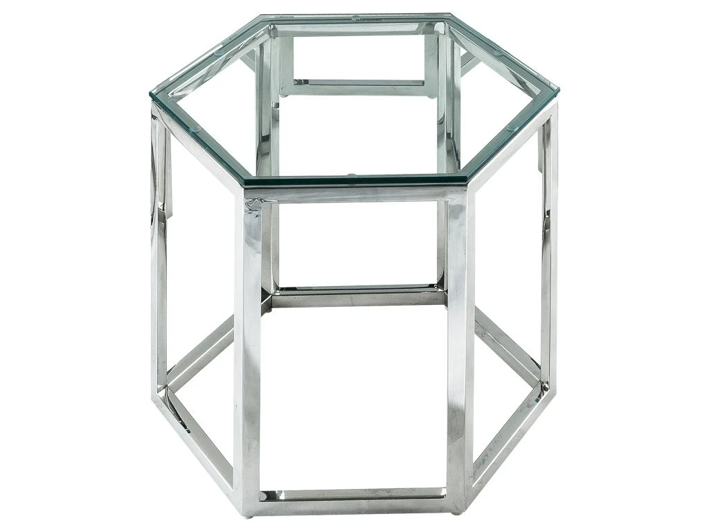 Table Basse - Verre Trempé Et Acier - Chrome - GALADRIEL De Pascal MORABITO 3 Table Basse - Verre Trempé Et Acier - Chrome - GALADRIEL De Pascal MORABITO