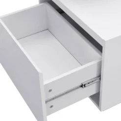 Table Basse Extensible Avec 2 Plateaux Relevables Et 2 Tiroirs - MDF Et Métal - Naturel Et Blanc Laqué - SILIAM 23 Table Basse Extensible Avec 2 Plateaux Relevables Et 2 Tiroirs - MDF Et Métal - Naturel Et Blanc Laqué - SILIAM -Pas Cher Mobiliora Magasin table basse 8212705