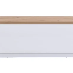 Table Basse Extensible Avec 2 Plateaux Relevables Et 2 Tiroirs - MDF Et Métal - Naturel Et Blanc Laqué - SILIAM 16 Table Basse Extensible Avec 2 Plateaux Relevables Et 2 Tiroirs - MDF Et Métal - Naturel Et Blanc Laqué - SILIAM -Pas Cher Mobiliora Magasin table basse 8212717