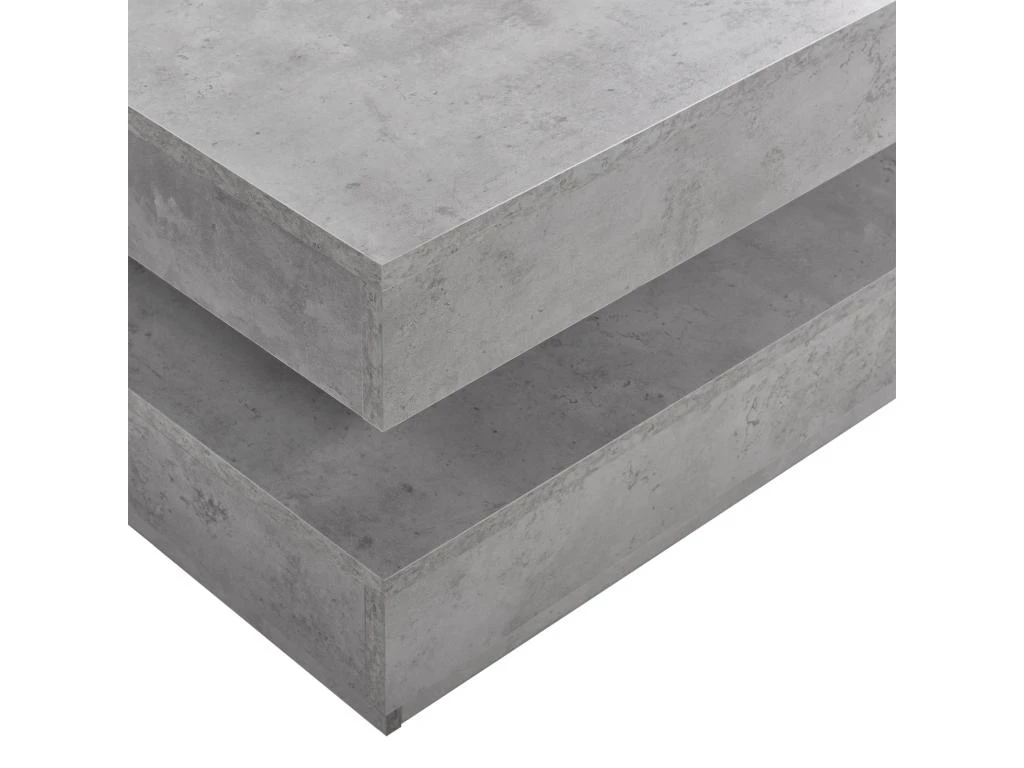 Table Basse Avec Plateau Tournant 76 X 76 Cm Bois Gris Béton 03_0004128 7 Table Basse Avec Plateau Tournant 76 X 76 Cm Bois Gris Béton 03_0004128 – Image 5