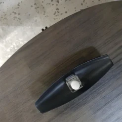 Table Basse Ovale En Bois D'acacia Cendré Avec Piètement Métal - KUBI -Pas Cher Mobiliora Magasin table basse 8931169