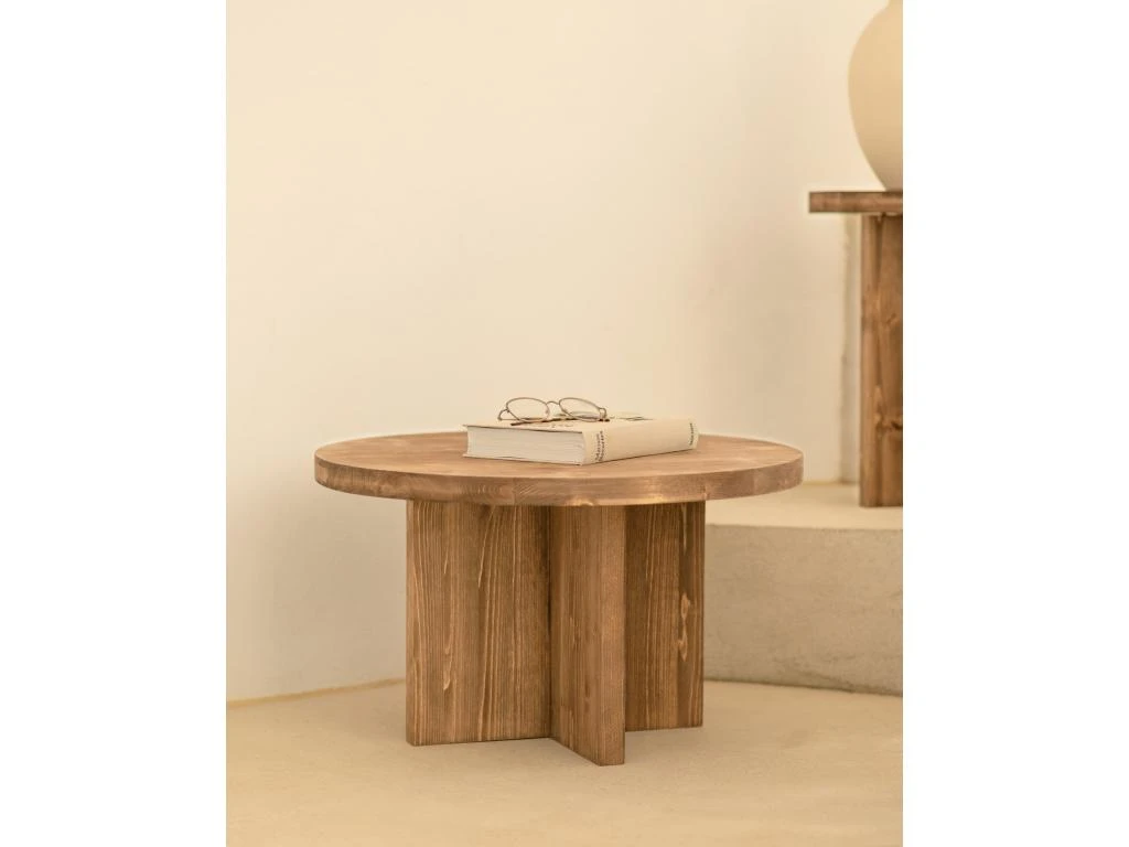 Table Basse Tokyo I Chêne Foncé 60cm 7 Table Basse Tokyo I Chêne Foncé 60cm – Image 5