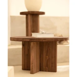 Table Basse Tokyo I Noyer 60cm -Pas Cher Mobiliora Magasin table basse 8931311