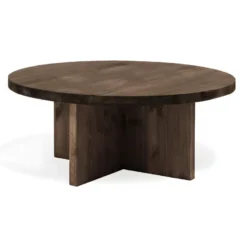 Table Basse Tokyo I Noyer 60cm -Pas Cher Mobiliora Magasin table basse 8931315