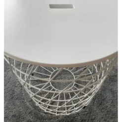 2 Tables Basses Gigognes Rondes Métal Blanc - Evy -Pas Cher Mobiliora Magasin table basse 8932185