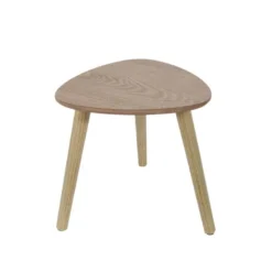 BRUNA - Lot De 2 Tables Gigognes Triangulaires Effet Bois -Pas Cher Mobiliora Magasin table basse 9172231