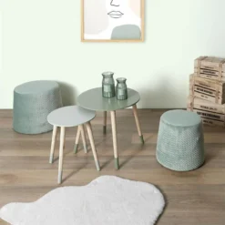 PONY - Tables Gigognes Scandinaves Bicolores Vertes 9 PONY - Tables Gigognes Scandinaves Bicolores Vertes -Pas Cher Mobiliora Magasin table basse 9172267