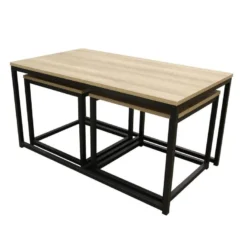 CYBELE - Lot De 3 Tables Basses Gigognes 9 CYBELE - Lot De 3 Tables Basses Gigognes -Pas Cher Mobiliora Magasin table basse 9172293