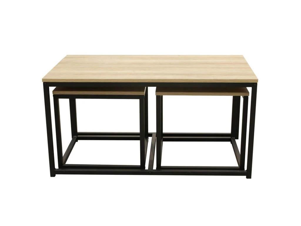 CYBELE - Lot De 3 Tables Basses Gigognes 7 CYBELE - Lot De 3 Tables Basses Gigognes – Image 5