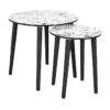 LEILANIE - Lot De 2 Tables Gigognes Plateaux Motif Jungle -Pas Cher Mobiliora Magasin table basse 9172453