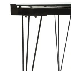 Table Basse Métal Verre Map Atmosphera - Anthracite -Pas Cher Mobiliora Magasin table basse 9235463
