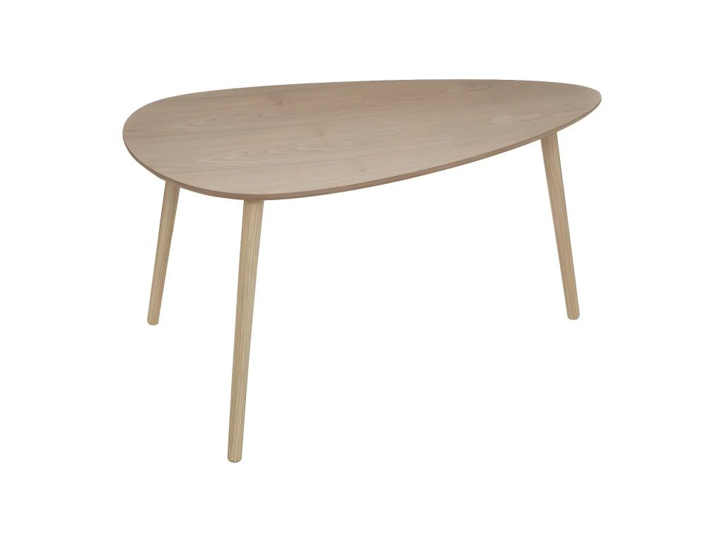 Lot De 2 Tables à Café Gigogne En Bois Clair Et Pieds Bois Naturel 5 Lot De 2 Tables à Café Gigogne En Bois Clair Et Pieds Bois Naturel – Image 3