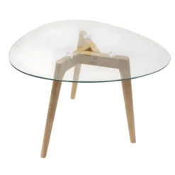 ROCH - Lot De 2 Tables Basses Gigognes Verre Trempé -Pas Cher Mobiliora Magasin table basse 9318737