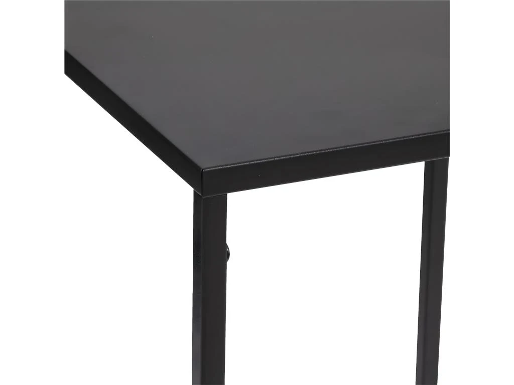 Lot De 2 Tables D'appoint , Bout De Canapé Ou Sellettes En Métal Noir 6 Lot De 2 Tables D'appoint , Bout De Canapé Ou Sellettes En Métal Noir – Image 4