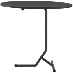 Table D'appoint Ovale Karlebo 55 X 60 X 30 Cm Noir [en.casa] -Pas Cher Mobiliora Magasin table basse 9456987
