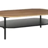 Table Basse En Bois Et Métal Noir 110 X 60 Cm 2 Table Basse En Bois Et Métal Noir 110 X 60 Cm -Pas Cher Mobiliora Magasin table basse 9503143
