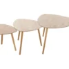 Lot De 3 Tables à Café Gigogne En Bois Clair Et Pieds Bois Naturel 1 Lot De 3 Tables à Café Gigogne En Bois Clair Et Pieds Bois Naturel -Pas Cher Mobiliora Magasin table basse 9513213