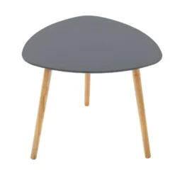 Lot De 3 Tables à Café Gigogne En Bois Gris Et Pieds En Bois Naturel -Pas Cher Mobiliora Magasin table basse 9513571