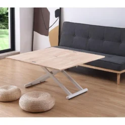 Table Basse Relevable Extensible En Bois Et Métal Coloris Chêne Nordique Blanc - Longueur 110-114 X Profondeur 57 X Hauteur 49-76 Cm 11 Table Basse Relevable Extensible En Bois Et Métal Coloris Chêne Nordique Blanc - Longueur 110-114 X Profondeur 57 X Hauteur 49-76 Cm -Pas Cher Mobiliora Magasin table basse 9830579