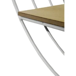 Etagère Murale Ronde En Métal Blanc Avec Miroir Et Tablette - LUNE -Pas Cher Mobiliora Magasin tableau 10100423