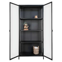 Brisbane - Vaisselier En Verre Et Métal H175cm - Couleur - Noir 17 Brisbane - Vaisselier En Verre Et Métal H175cm - Couleur - Noir -Pas Cher Mobiliora Magasin vitrine 13287581